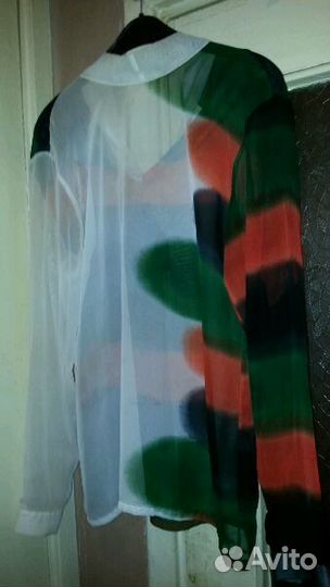 Блузка ручной работы46-48р.Еропейский стиль