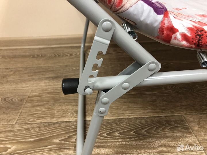 Раскладушка с матрасом с подголовником 145*65 см