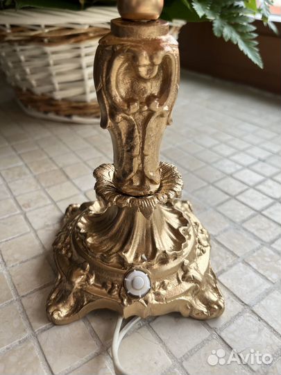 Настольная лампа СССР ретро винтаж бронза