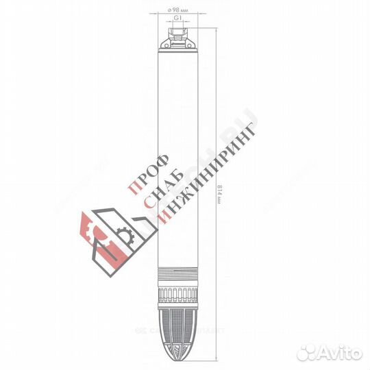 Насос Водомет 55/75 с кабелем 30 м 1х200-240В/50 Г