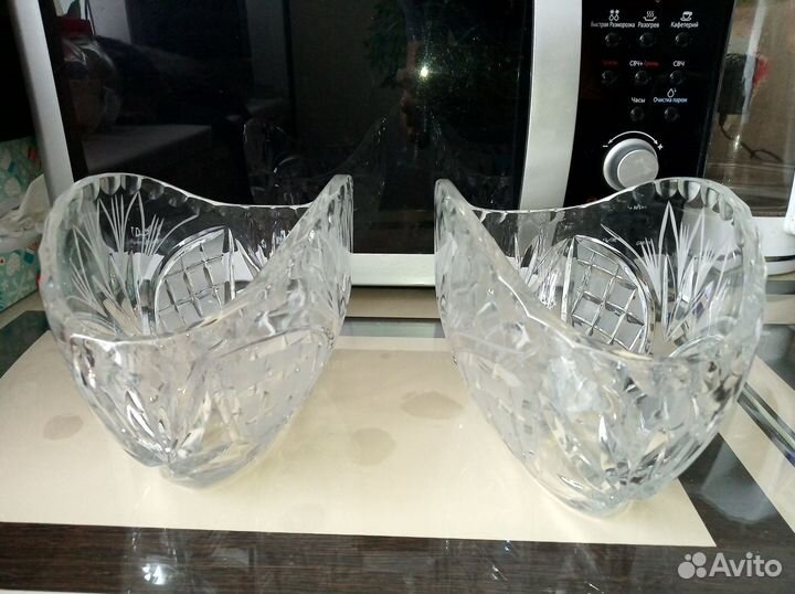Хрустальная ваза большая