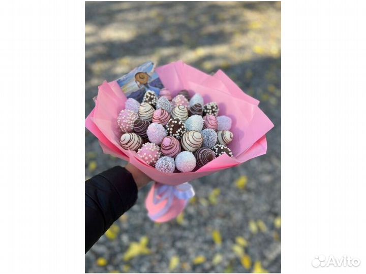 Клубника в шоколаде, букет из клубники KBK-5761