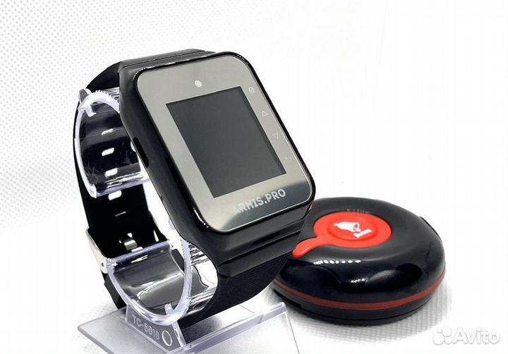 Кнопка вызова официанта персонала Классик и часы