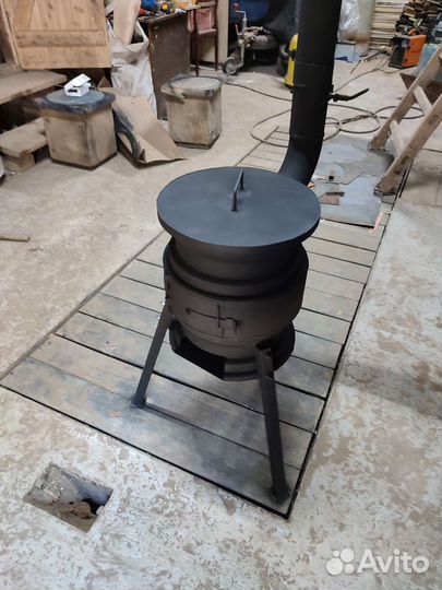 Печь под казан из дисков