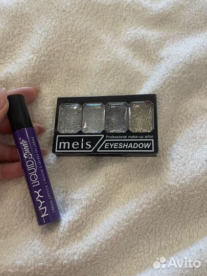 Жидкая помада NYX и тени, цена за всё