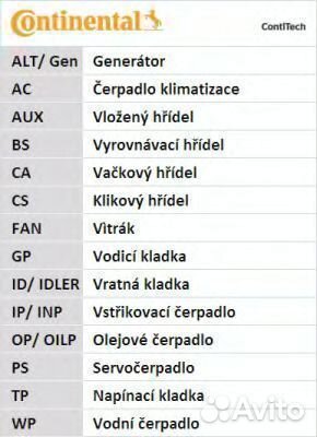 Комплект ремня грм CT1115K1 contitech