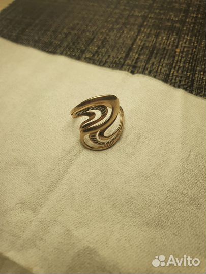Кольцо Позолоченное Серебро