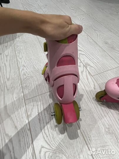 Ролики детские 32-34 + шлем + защита