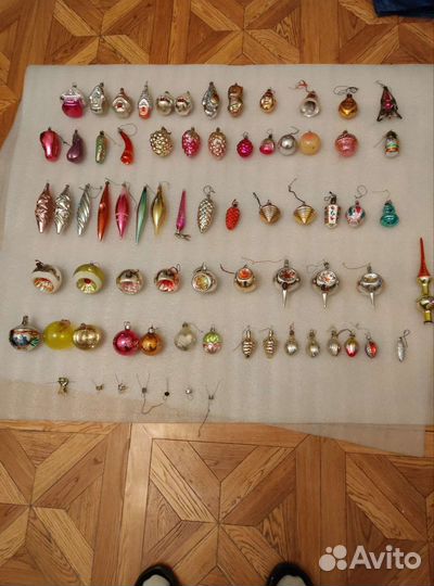 Ёлочные игрушки времён СССР