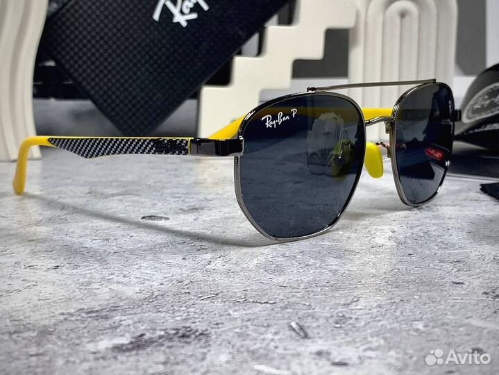 Очки Ray Ban Ferrari желтые