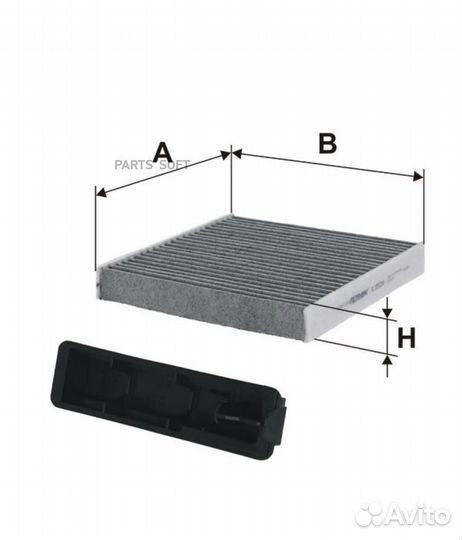 K1152A Filtron Фильтр салона угольный