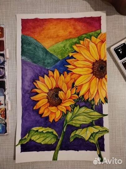 Акварельные рисунки