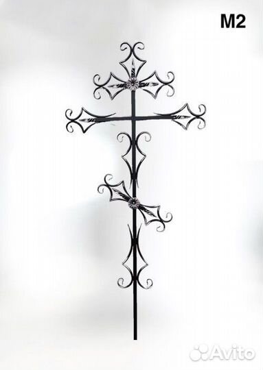 Кованый крест из металла
