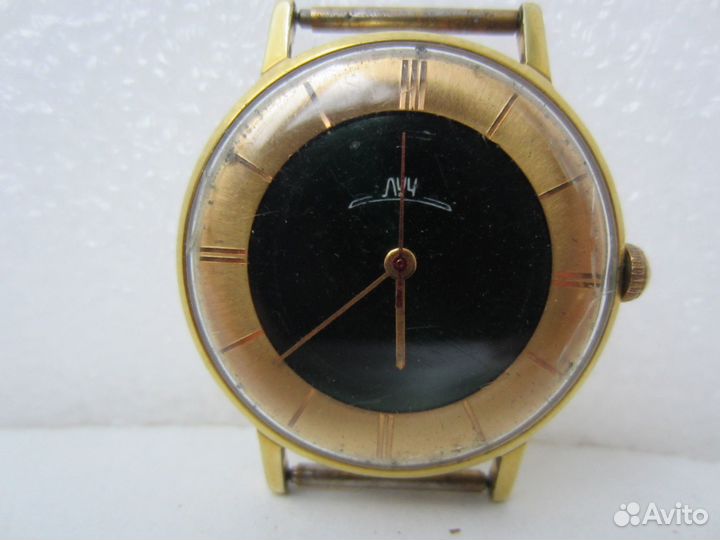 Часы Луч позолоченные СССР