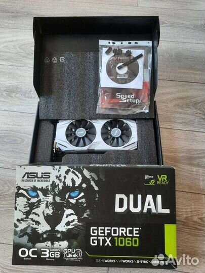 Видеокарта asus GeForce GTX 1060 3GB OC Editional