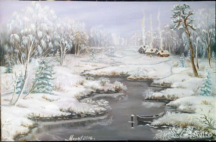 Напишу картины на заказ маслом