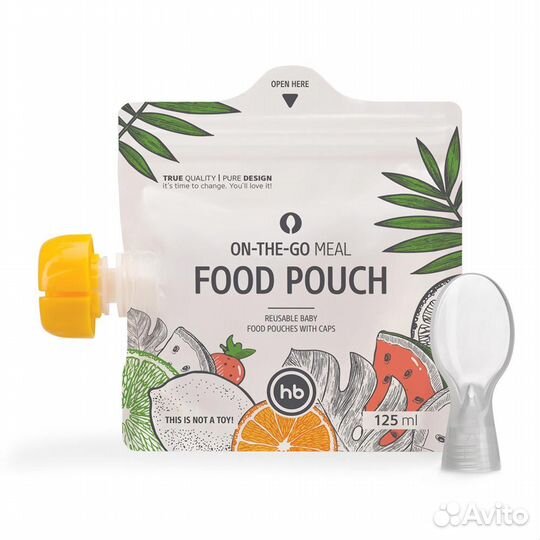 Набор пакетов для хранения питания с ложкой 3 шт