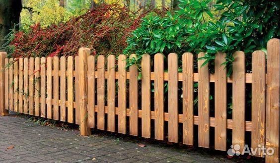 Штакетник садовый декоративный 20*90*1500мм