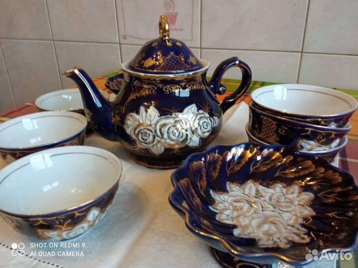 Сервиз чайный original cobalt hand made