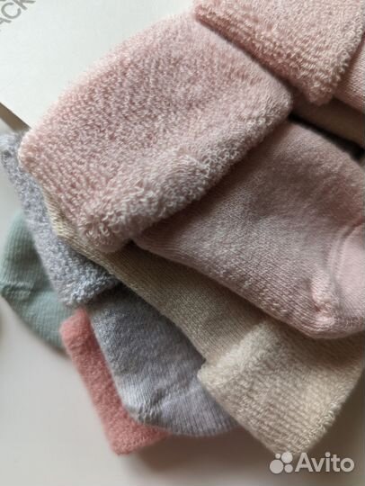 Новые махровые носочки h&m для новорожденных 10/12