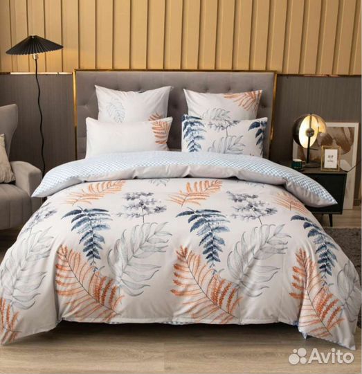 Постельное белье 2 спальное на резинке и без