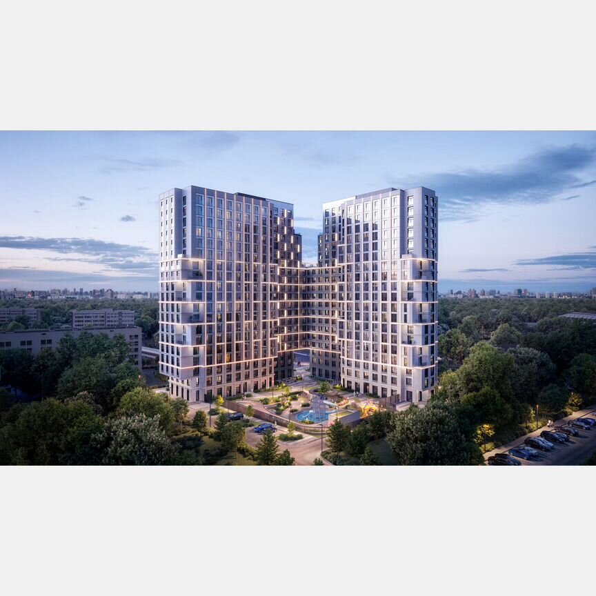 2-к. апартаменты, 55,7 м², 16/20 эт.