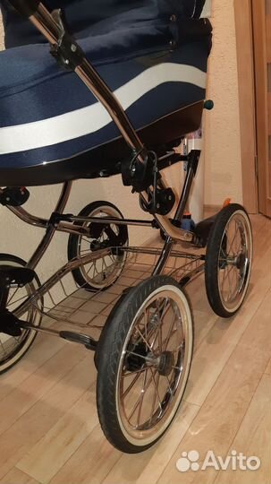 Коляска 2 в 1 Adbor Marsel Classic Navy Blue