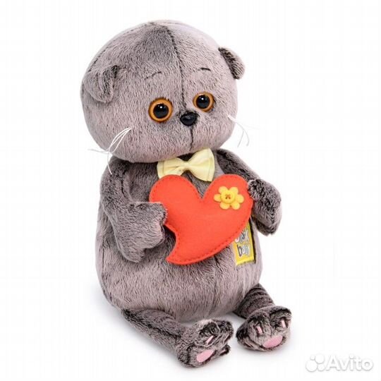 Басик Baby с желтым бантиком и сердечком (20 см)