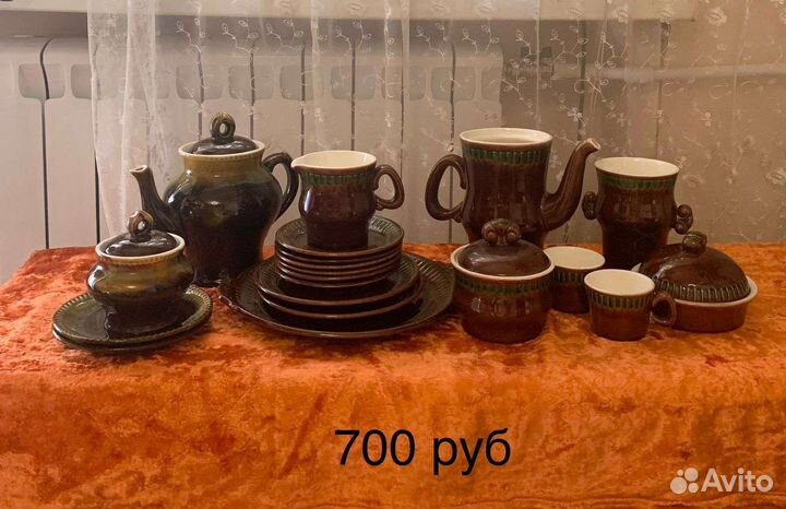 Посуда СССР из серванта разная