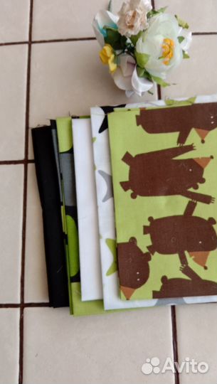 Набор N14 тканей для рукоделия 5 шт.38*48 хлопок