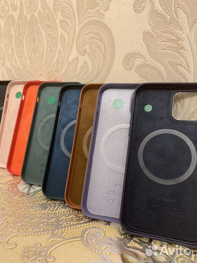 Кожаный чехол iPhone 12/12 Pro/13/13 Pro