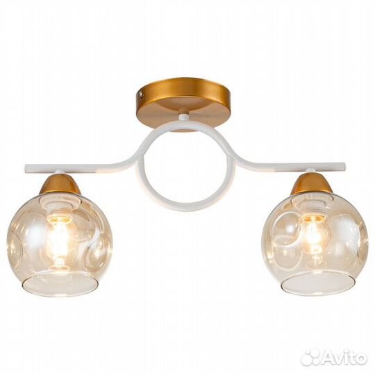 Люстра потолочная escada Omega E27 2х60Вт золотой