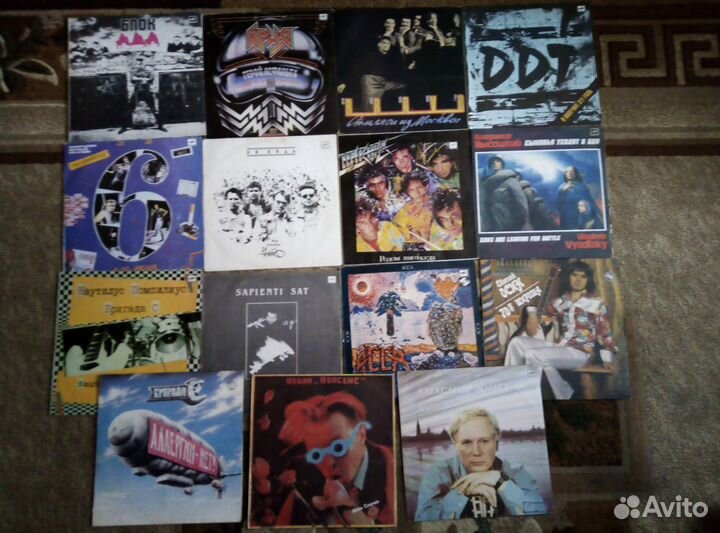 Винилы рок, поп