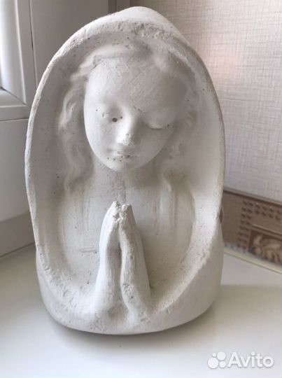 Ангел молящийся,гипс,ручная работа