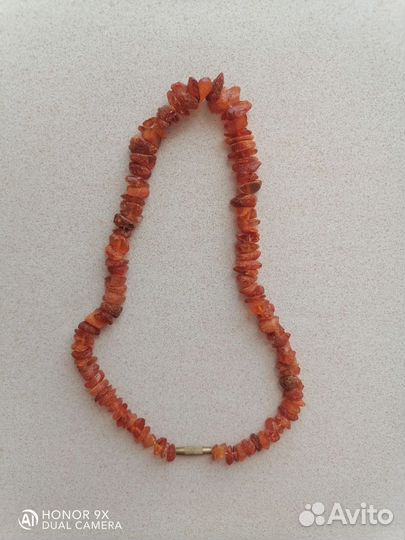 Бусы из лечебного необработанного янтаря. Новые