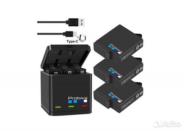 Аккумулятор Probty для GoPro Hero 7 / 6 /5 (новые)