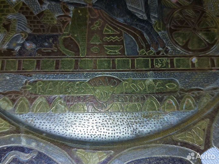 Настенная тарелка/чеканка/пано Китай Вазы Винтаж