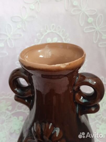 Ваза керамическая с символикой Олимпиады 80 СССР