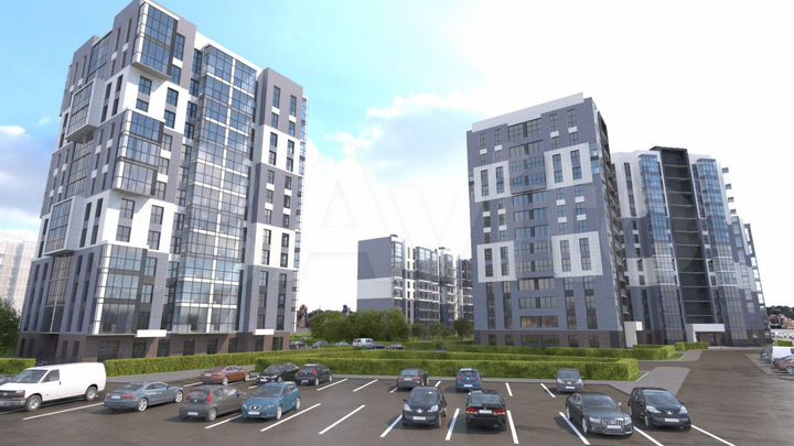 2-к. квартира, 43,6 м², 5/9 эт.