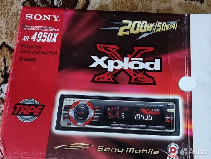 Кассетная автомагнитола Sony XR 4950X