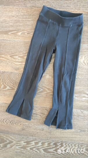 Брюки клеш в рубчик для девочки 104