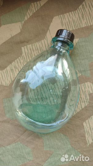 Стеклянная финская фляга