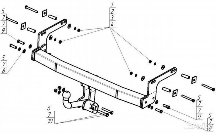 Фаркоп на Ниссан Террано/Terrano