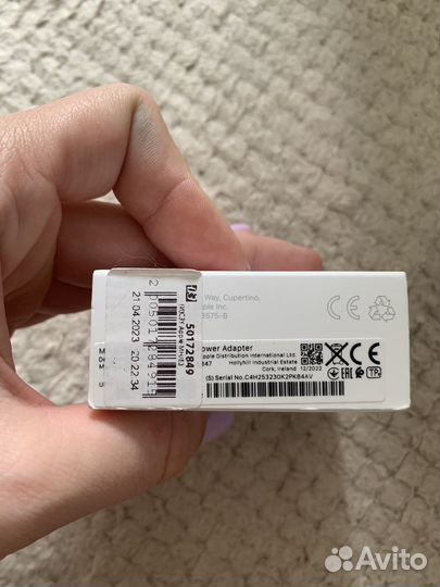 Блок для быстрой зарядки iPhone оригинал