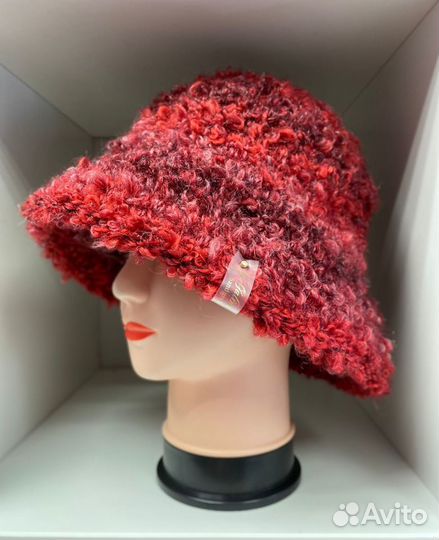 Панама вязанная теплая