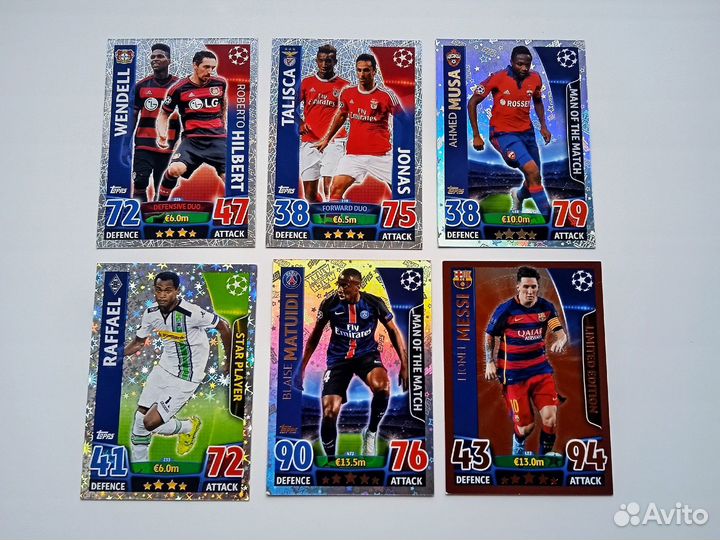 Topps Лига Чемпионов уефа 2015-2016. Match Attax