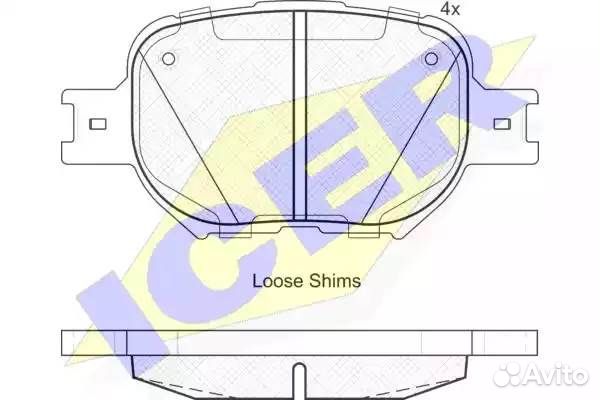 Колодки торм.дисковые