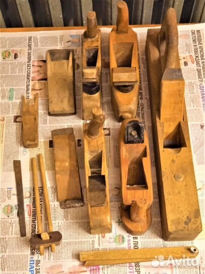 Плотницкий инструмент - рубанки, отборники и др