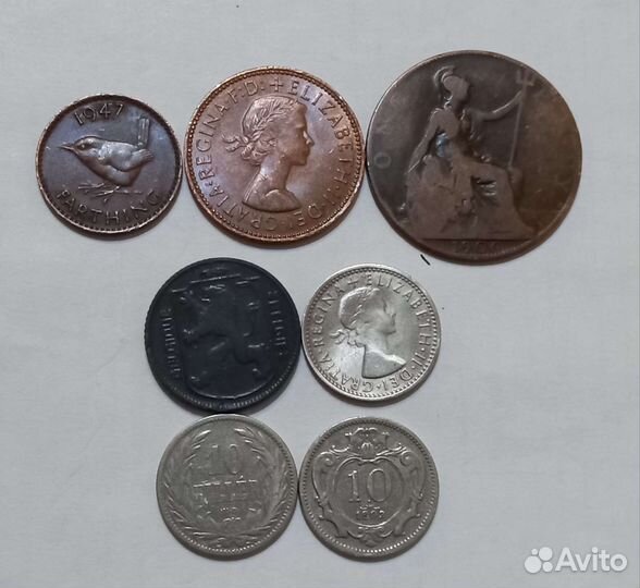 Коллекция Старинные Монет Европы. С1894г.Оригинал