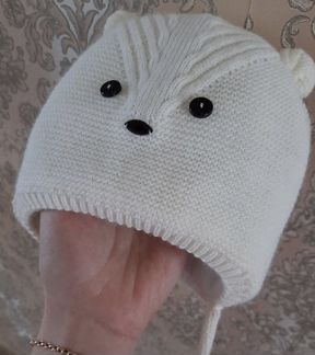 Шапочка для малыша зимняя утепленная